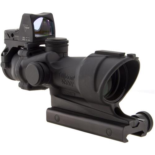 Trijicon 4x32 ACOG Center Illuminated Riflescope and 3.25 MOA Red Dot Type 2 RMR Sight Kit
