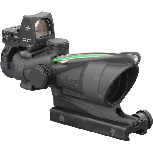 Trijicon 4x32 ACOG Dual Illuminated Riflescope and 3.25 MOA Red Dot Type 2 RMR Sight Kit