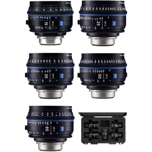 ZEISS CP.3 15, 25, 35, 50, 85mm Five Lens Kit