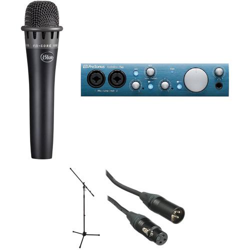 Blue enCORE 100i Dynamic Instrument Microphone with Recording Interface and Stand Kit