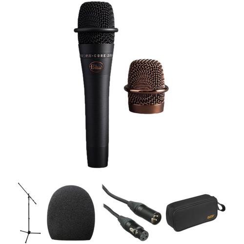 Blue enCORE 200 Active Dynamic Handheld Vocal Microphone with Mic Stand and Accessories Kit