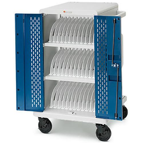 Bretford Core MS Charging Cart AC with Back Panel for Up to 24 Devices