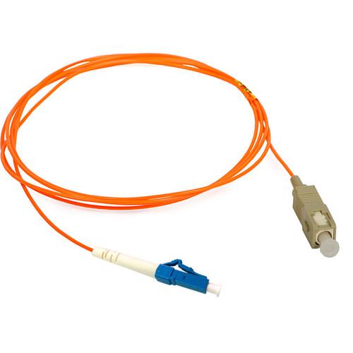 Camplex Duplex LC to Duplex SC Multimode Fiber Optic Patch Cable
