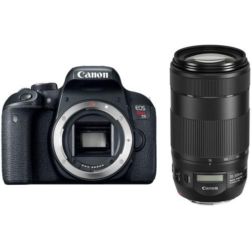 Canon EOS Rebel T7i with 70-300mm f 4-5.6 IS II Lens Wildlife Kit
