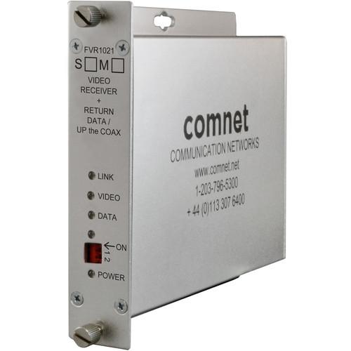 COMNET Video Receiver Return Data Transceiver with Single Mode 1550 1310nm 10-Bit Digital Video