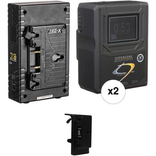Core SWX HyperCore HC9 Mini Two-Battery Kit for Sony FS7 with X2A Vertical Charger