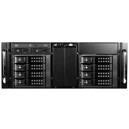 iStarUSA D-410-DE8-225T 4 RU 8-Bay Stylish Hotswap Trayless Slim ODD Storage Server Rackmount Chassis