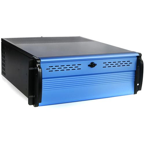 iStarUSA D2-400-7-BLUE D Storm Compact Stylish Chassis with BPU-340SATA-BLUE Hot-Swap Drives Cage