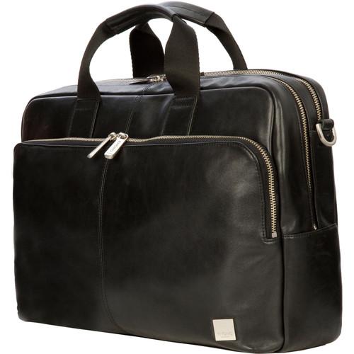 KNOMO USA 15" Amesbury Leather Laptop Briefcase