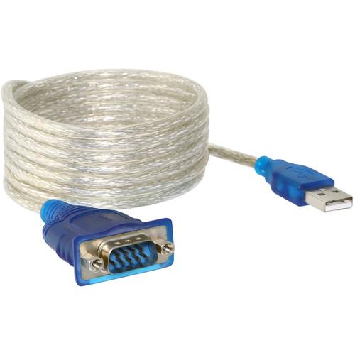 Sabrent USB 2.0 Type-A Male to RS-232 DB9 Serial 9-Pin Male Adapter Cable