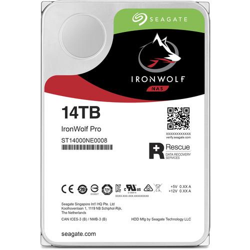 Seagate 14TB IronWolf Pro 7200 rpm SATA III 3.5" Internal NAS HDD