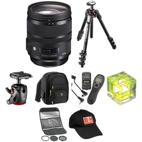 Sigma 24-70mm f 2.8 DG OS HSM Art Lens Landscape Kit for Canon EF