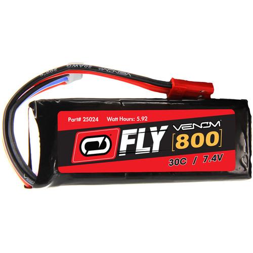 Venom Group Fly 30C 2S 800mAh 7.4V LiPo Battery with JST Plug