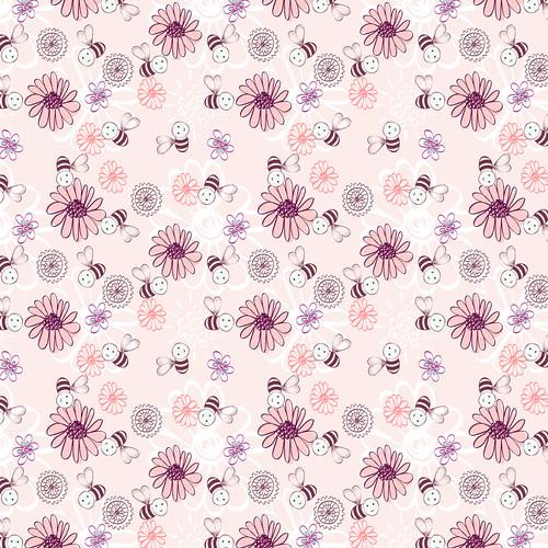 Westcott Buzzy Bee Matte Vinyl Backdrop with Hook-and-Loop Attachment