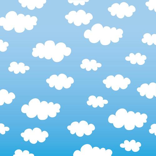 Westcott Classic Clouds Art Canvas Backdrop with Hook-and-Loop Attachment