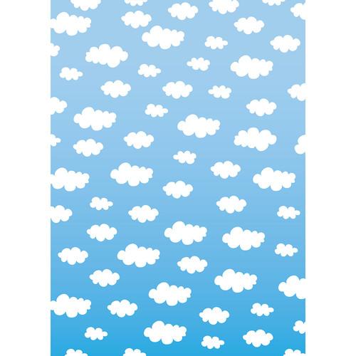 Westcott Classic Clouds Matte Vinyl Backdrop with Grommets
