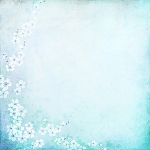 Westcott Floral Watercolor Art Canvas Backdrop with Hook-and-Loop Attachment