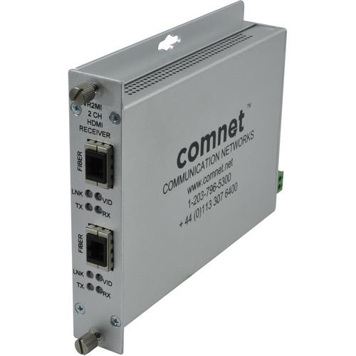 COMNET Dual Channel HDMI Over Multimode Fiber Receiver with HDCP EDID CEC