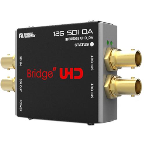 DIGITAL FORECAST Bridge UHD 4K DA for SD HD FHD 6G 12G with Re-Clocker and Equalizer