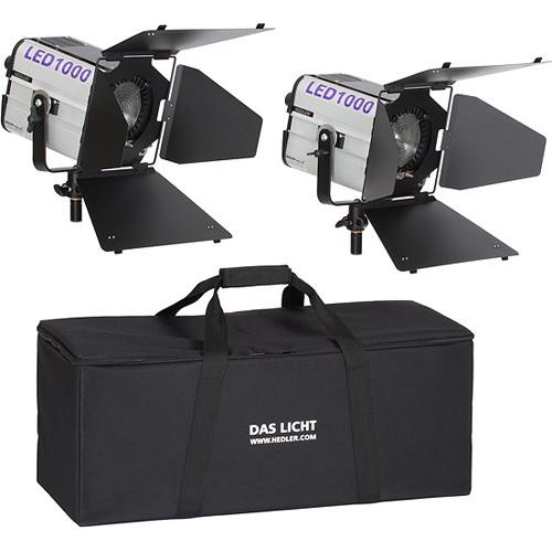 Hedler LED 1000 Twin Fresnel 2-Light Kit