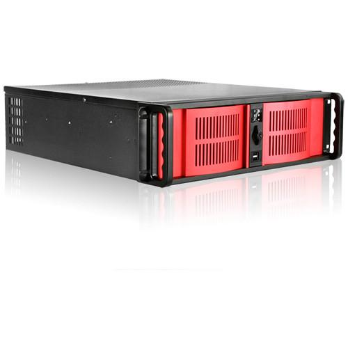 iStarUSA 3 RU Compact Stylish Rackmount Chassis with 7" Touch Screen LCD