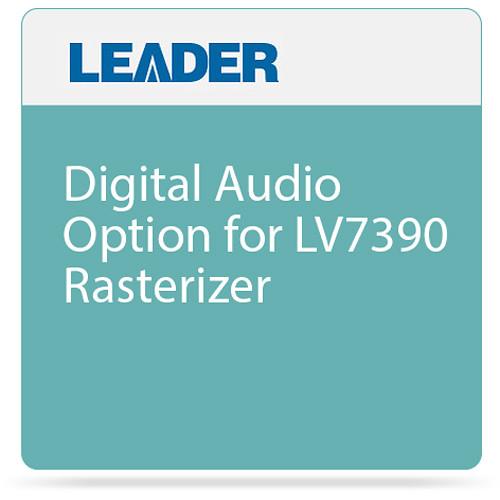 Leader Digital Audio Option for LV7390 Rasterizer
