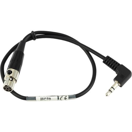 Lectrosonics MC70 3.5mm TRS to TA5F Connector Cable
