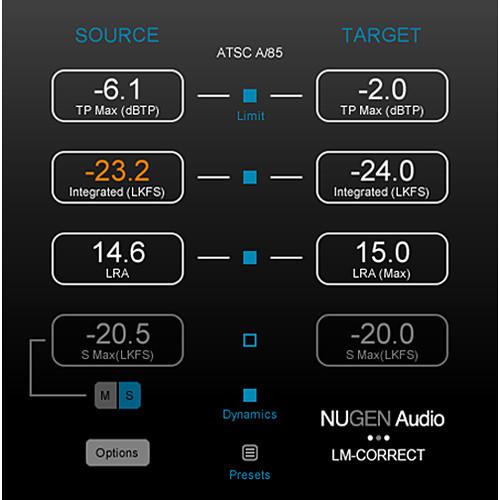 NuGen Audio LM-Correct DynApt Extension - Efficient Dynamics Processing for LM-Correct