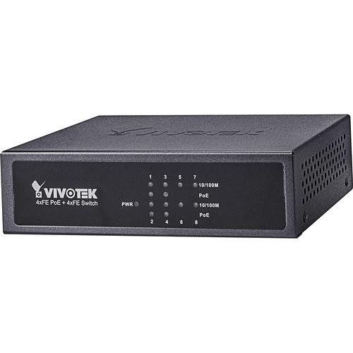 Vivotek AW-FET-081B-065 8-Port Fast Ethernet PoE Unmanaged Switch