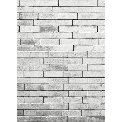 Westcott Brick Wall Matte Vinyl Backdrop with Hook-and-Loop Attachment