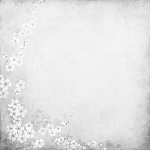 Westcott Floral Watercolor Art Canvas Backdrop with Hook-and-Loop Attachment