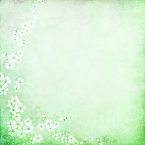 Westcott Floral Watercolor Art Canvas Backdrop with Hook-and-Loop Attachment