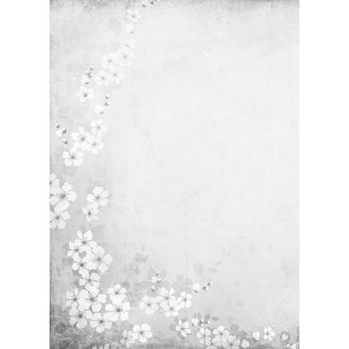 Westcott Floral Watercolor Matte Vinyl Backdrop with Grommets
