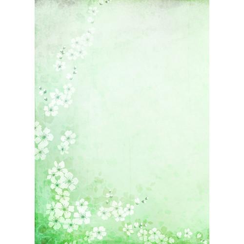 Westcott Floral Watercolor Matte Vinyl Backdrop with Grommets