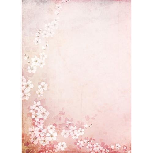 Westcott Floral Watercolor Matte Vinyl Backdrop with Grommets