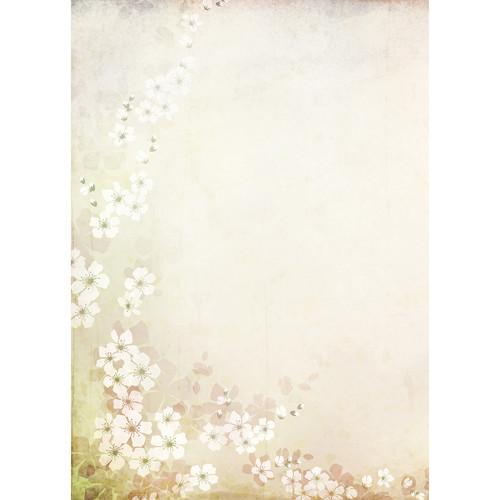 Westcott Floral Watercolor Matte Vinyl Backdrop with Grommets