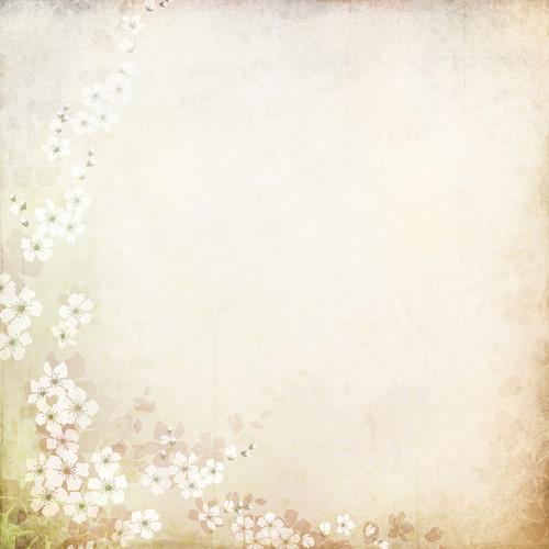 Westcott Floral Watercolor Matte Vinyl Backdrop with Hook-and-Loop Attachment