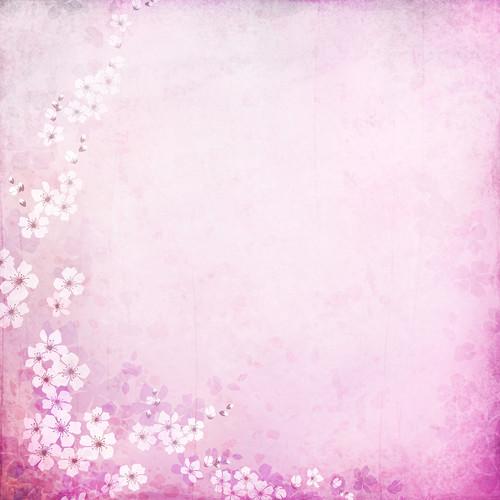 Westcott Floral Watercolor Matte Vinyl Backdrop with Hook-and-Loop Attachment