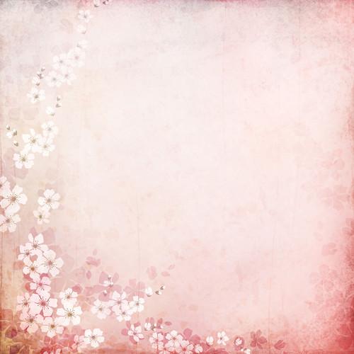 Westcott Floral Watercolor Matte Vinyl Backdrop with Hook-and-Loop Attachment