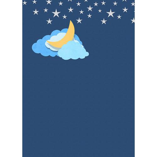 Westcott Nighttime Denim Art Canvas Backdrop with Grommets