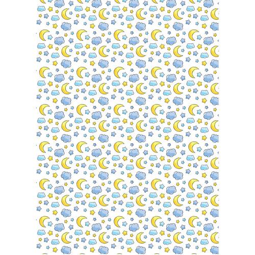 Westcott Playful Bedtime Art Canvas Backdrop with Grommets
