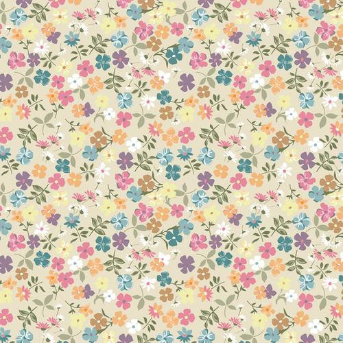 Westcott Spring Flowers Art Canvas Backdrop with Hook-and-Loop Attachment