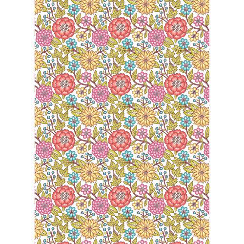 Westcott Summer Flowers Art Canvas Backdrop with Grommets
