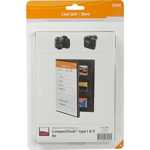 Gepe Card Safe Store - for Six CF Compact Flash Cards
