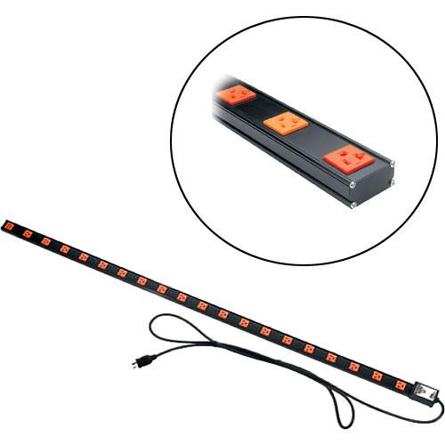 Middle Atlantic PDT-2020TL-NS 20-Amp PDT Thin Power Strip with Outlets and NEMA L5-20p Plug