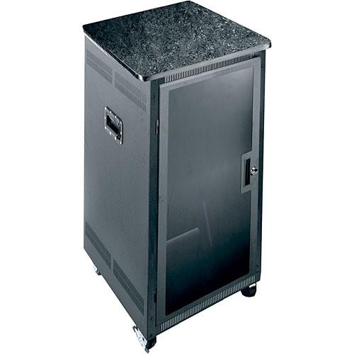 Middle Atlantic PTRK-2726MDK 27U 26" Deep Portable Rack with Plexi Front Door