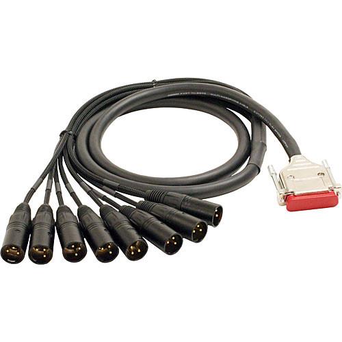 Mogami Gold 8 Channel Analog Snake Cable, DB-25 to 8x XLR Male - 25
