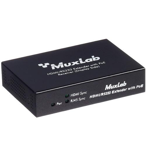 MuxLab HDMI RS-232 Receiver with PoE, MuxLab, HDMI, RS-232, Receiver, with, PoE