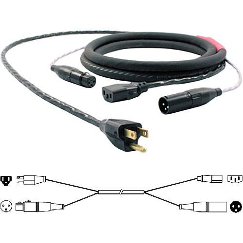 Pro Co Sound EC13 Siamese Twin AC & Audio Combo Cable for JBL EON - 50