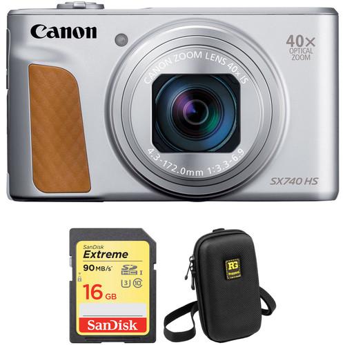 Canon PowerShot SX740 HS Digital Camera with Accessories Kit